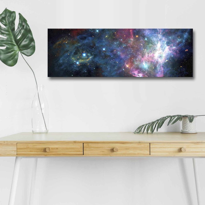 Wallity Lienzo Decorativo Iluminado con LEDs 3090NASA-005 Multicolor
